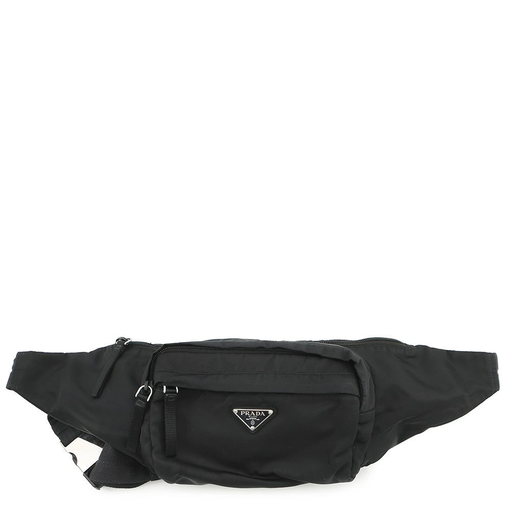 Prada Body Waist Crossbody Bag Triangle Black